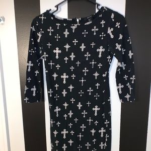 Cross Bodycon Dress